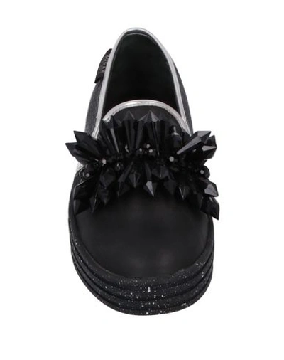 Shop Hogan Rebel Woman Sneakers Black Size 8 Soft Leather