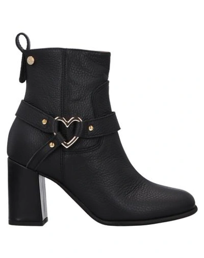 Shop Love Moschino Ankle Boot In Black