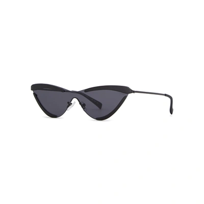 Shop Le Specs X Adam Selman Scandal Cat-eye Sunglasses In Black