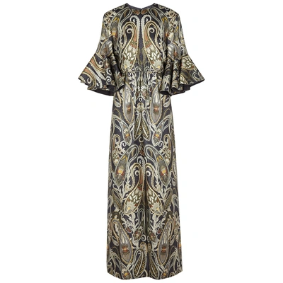 Shop Chloé Paisley Silk-blend Jacquard Maxi Dress