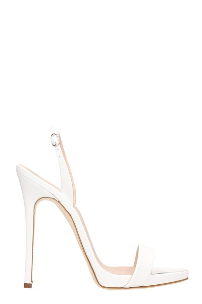 Shop Giuseppe Zanotti Sophie Sandals In White