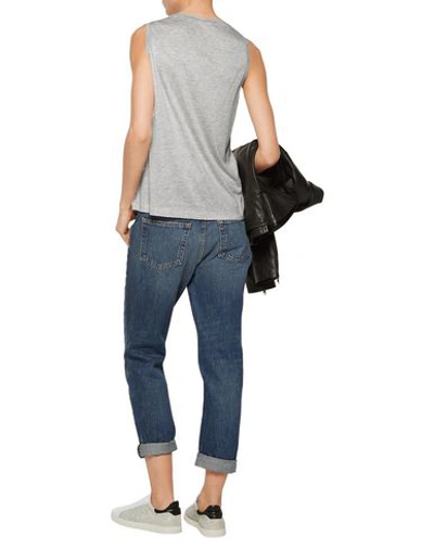 Shop Alexander Wang T Tank Tops In Grey