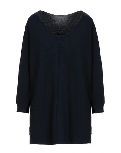 Shop Anneclaire Sweater In Dark Blue