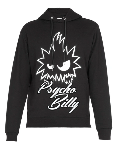 Shop Mcq By Alexander Mcqueen Psycho Billy Sweatshirt In Darkest Black