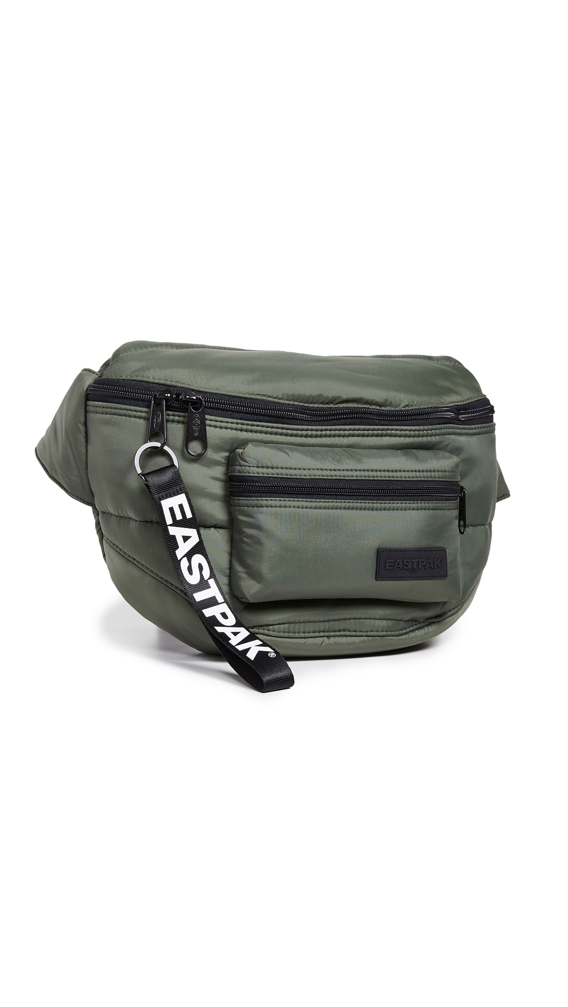 green eastpak bum bag