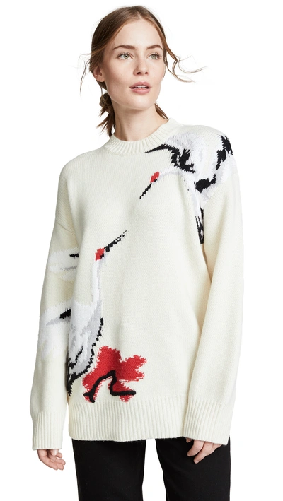 Shop Edition10 Swan Sweater In Gardenia