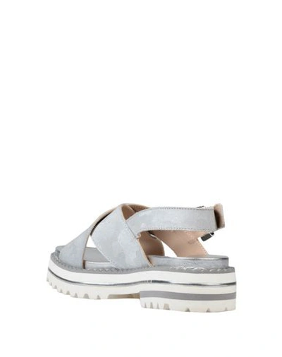 Shop Alberto Guardiani Sandals In Light Grey