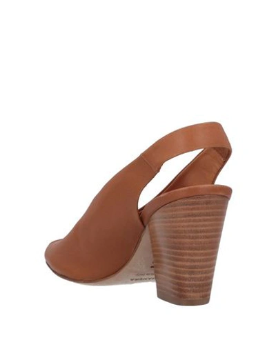 Shop Halmanera Sandals In Tan