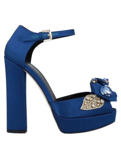 Shop Gedebe Sandals In Bright Blue