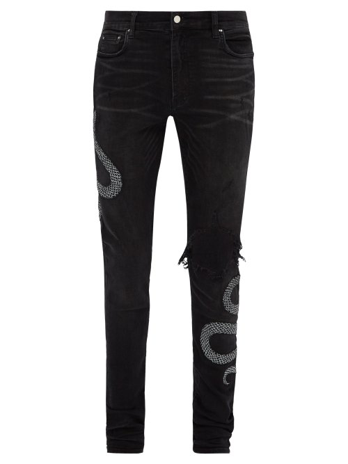 amiri jeans snake