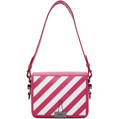 OFF-WHITE Binder Clip Shoulder Bag Black White Blue Pink