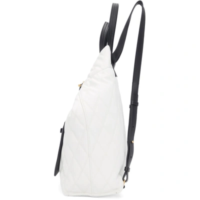 Shop Givenchy White Small Duo Backpack In 100 White