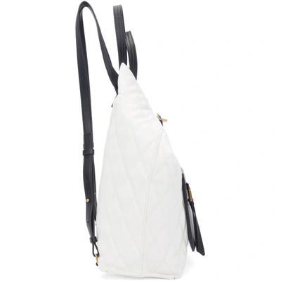 Shop Givenchy White Small Duo Backpack In 100 White