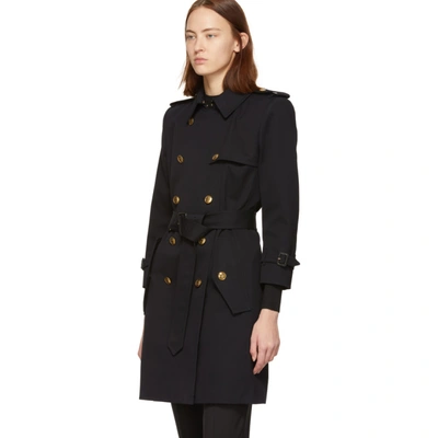 Shop Givenchy Navy 4g Buttons Trench Coat In 410 Navy