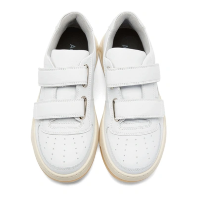 Shop Acne Studios White Steffey Sneakers