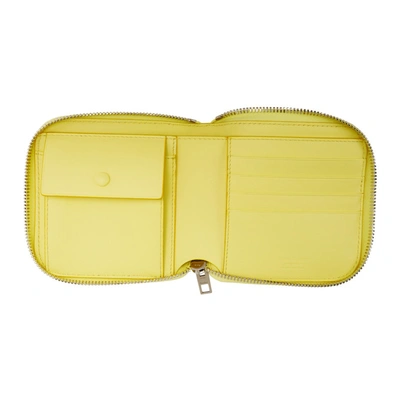 Shop Acne Studios Yellow Csarite Wallet In Pale Yellow