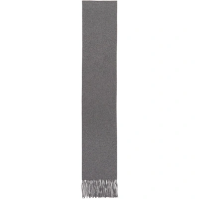 Shop Acne Studios Grey Skinny Canada Scarf