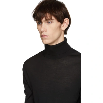 Shop Dsquared2 Black Wool Turtleneck In 900 Black