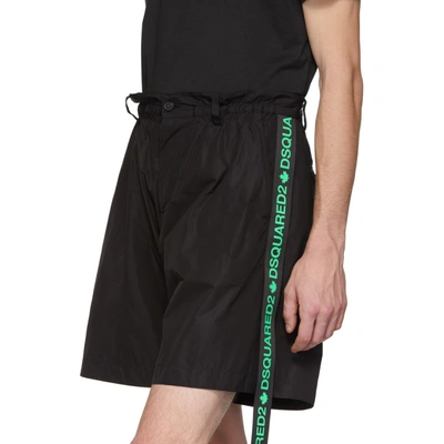 Shop Dsquared2 Black Dan Elastic Boxer Shorts In 900 Black
