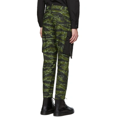 Shop Dsquared2 Green Camo Cargo Pants In 001f Mixgrn