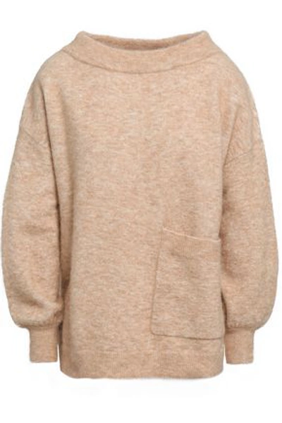 Shop Charli Woman Bela Mélange Alpaca-blend Sweater Sand