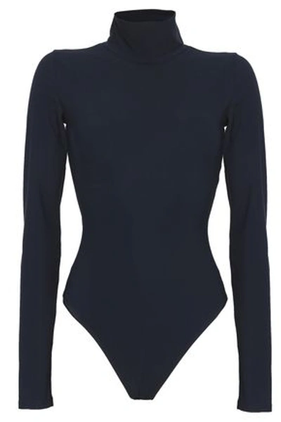 Shop Alix Woman Stretch-jersey Turtleneck Bodysuit Black