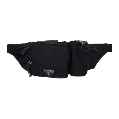 Shop Prada Black Technical Belt Bag In F0002 Nero