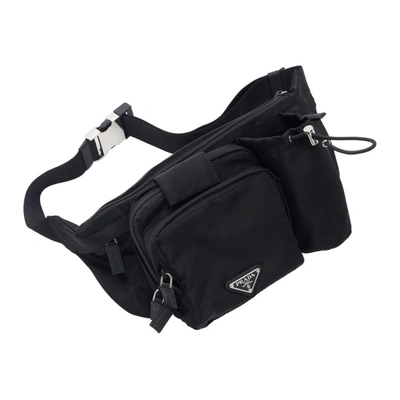 Shop Prada Black Technical Belt Bag In F0002 Nero