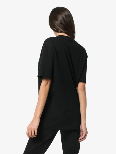Shop Vetements Hug Me Cotton T-shirt In Black