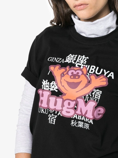 Shop Vetements Hug Me Cotton T-shirt In Black