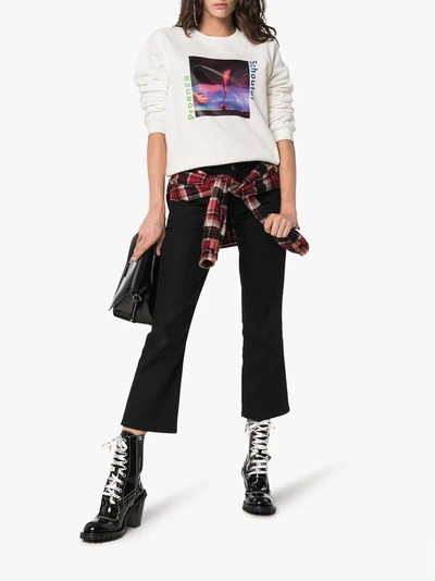 Shop Proenza Schouler Pswl Sky Graphic Sweatshirt In White