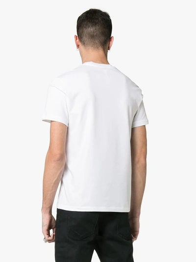 Shop Dolce & Gabbana T-shirt Mit Logo-stickerei In Weiss