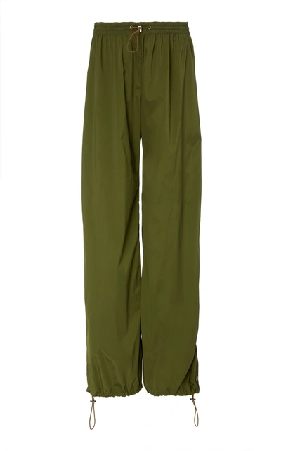 Shop Monse Parachute Snap-fastening Shell Track Pants In Green