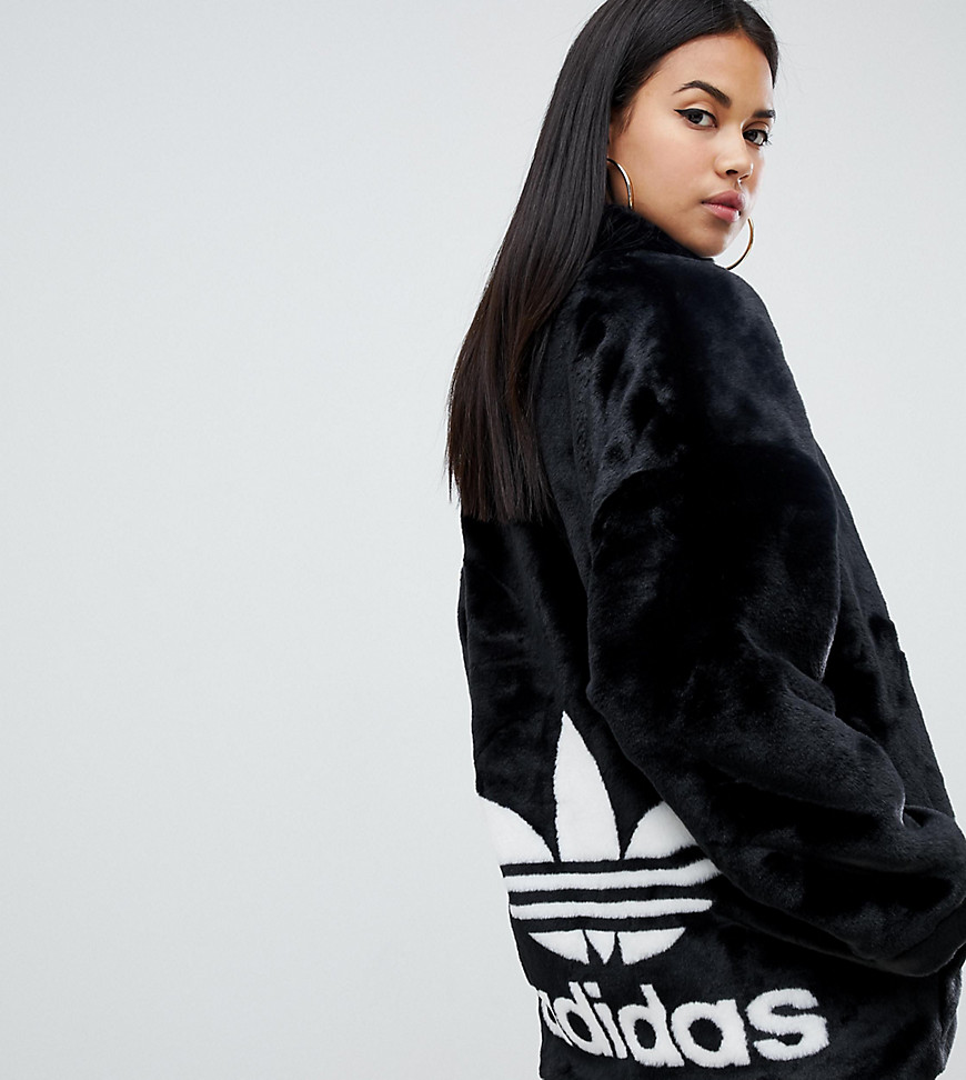 womens adidas jacket with logo on back