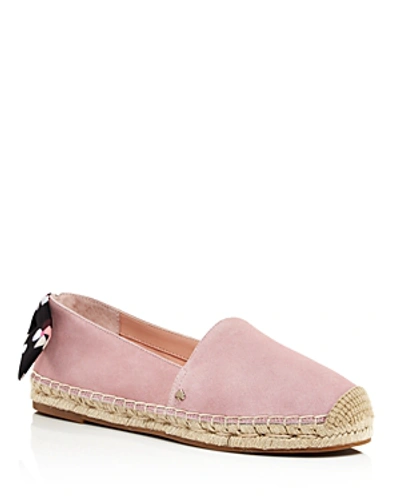 Shop Kate Spade New York Women's Grayson Espadrille Flats In Conch Shell Suede