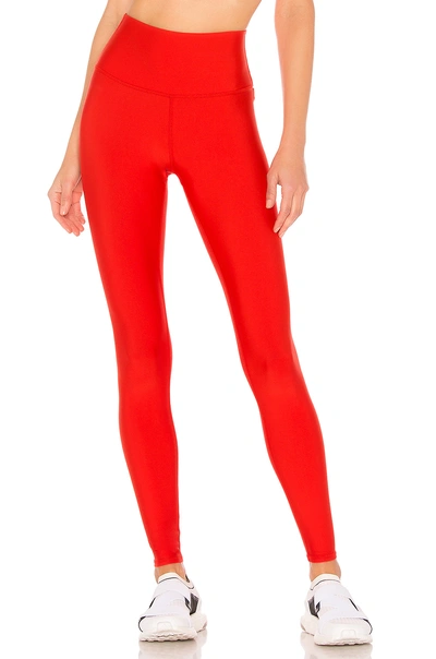 Shop Alo Yoga High Waist Airlift Legging In Red