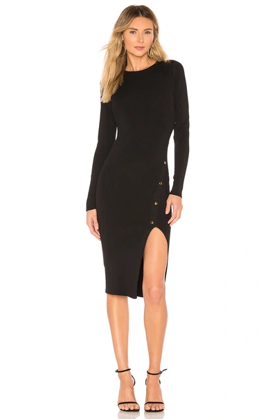 Shop About Us Tyra Midi Dress In Black