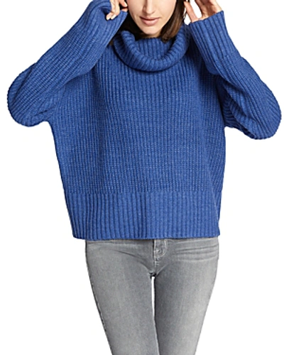 Shop Sanctuary Roll-neck Sweater In Hot Electric Blue