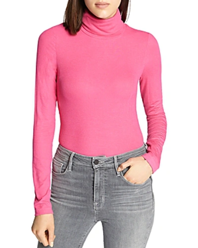 Shop Sanctuary Ribbed Turtleneck Top In Street Pink