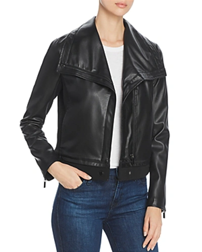 Shop Bagatelle Faux-leather Jacket In Black