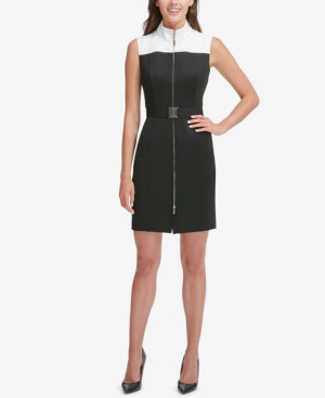 tommy hilfiger colorblock sheath dress