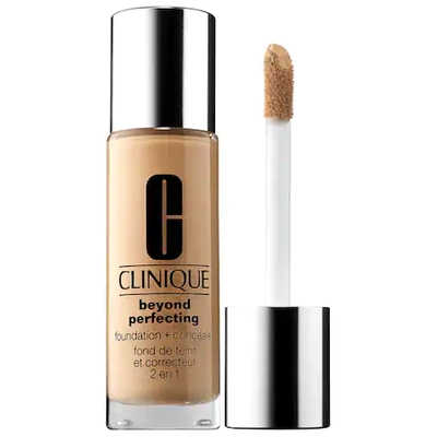 Shop Clinique Beyond Perfecting Foundation + Concealer Wn 54 Honey Wheat 1 oz/ 30 ml