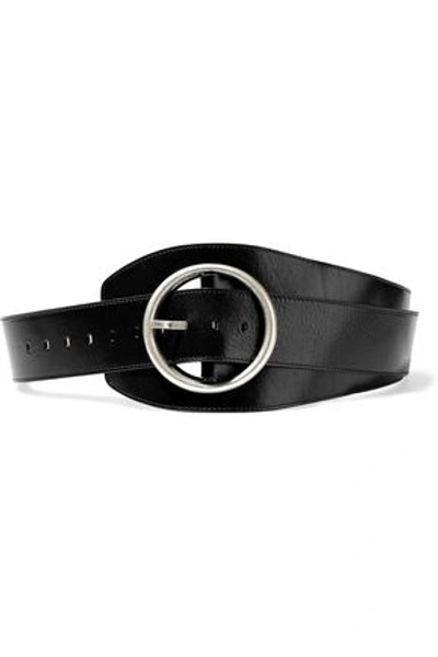 Shop Ann Demeulemeester Woman Yucatan Leather Belt Black