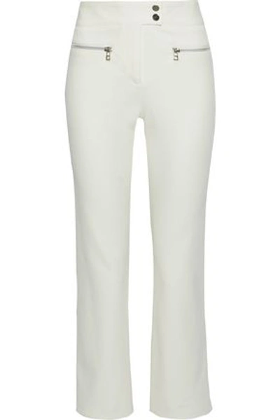 Shop Veronica Beard Woman Mid-rise Bootcut Jeans White