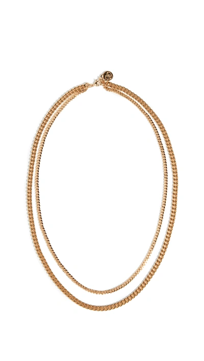 Shop Cloverpost Exact Necklace In Gold