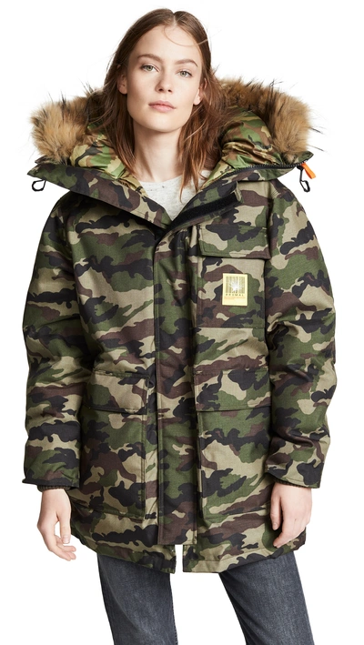 Shop Brumal Down Parka In Camo