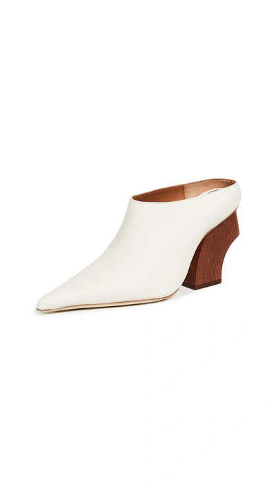 Shop Rejina Pyo Yasmin Shootie Mules In Ivory