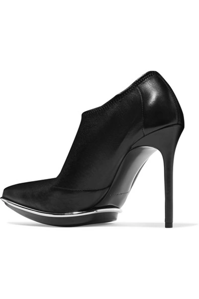 Shop Alexander Wang Cara Leather Ankle Boots In Black
