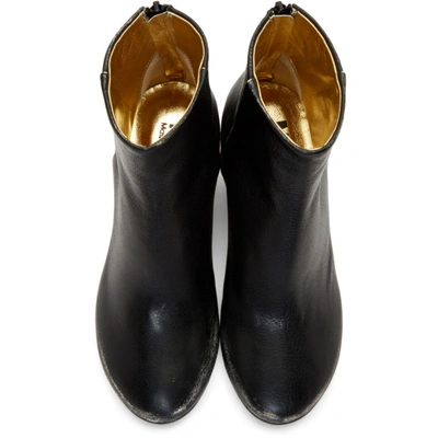 Shop Mm6 Maison Margiela Black Ball Heel Boots In T8013 Black