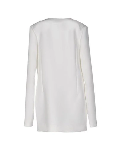 Shop Anthony Vaccarello Short Dress In White